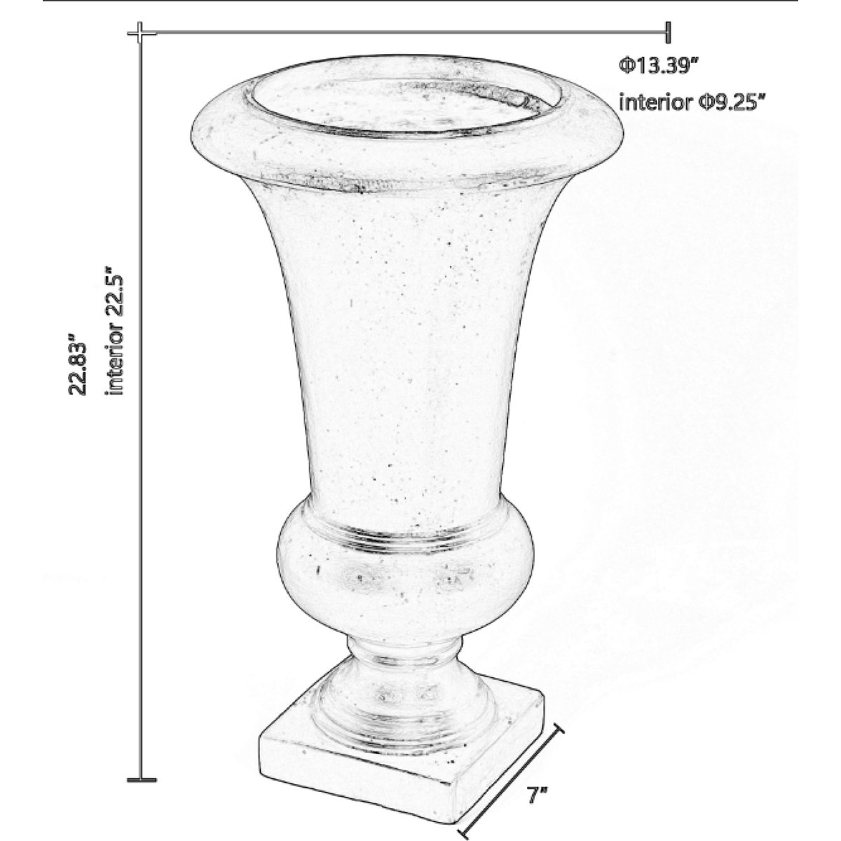 Sol 72 Outdoor™ Magnesium Oxide Urn Planter & Reviews Wayfair